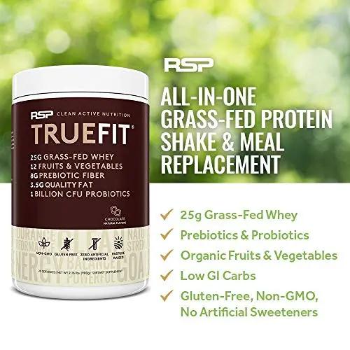 RSP NUTRITION AminoLean Pre Workout Energy (Fruit Punch 30 Servings) with TrueFit Protein Powder (Chocolate 2 LB)