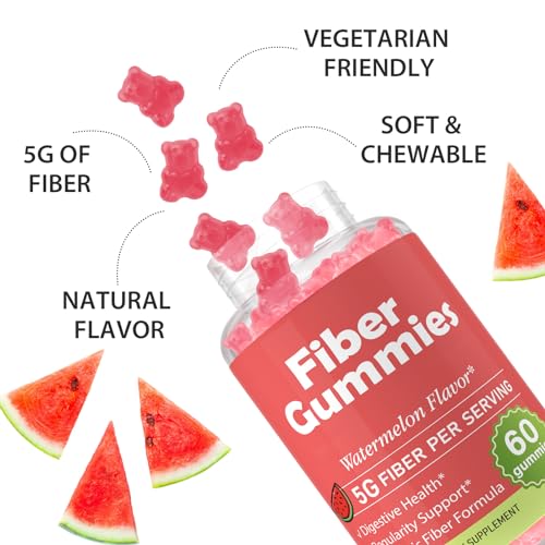 Fiber Gummies for Adults-Probiotic & Prebiotic Fiber Gummies for Men & Women Herodianow