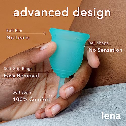 Lena Cup Reusable Menstrual Cup | Purple, Large | Experienced and Advanced Cup Users Lena