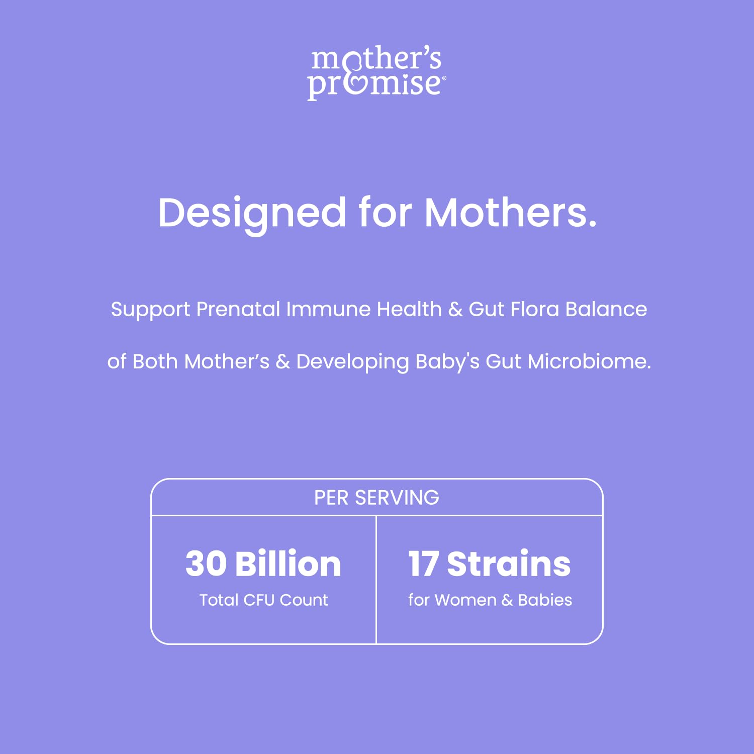 Prenatal Probiotics for Women | 30 Billion CFU, 17 Strains + Organic Prebiotics