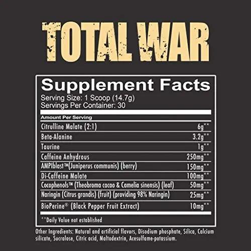 REDCON1 Total War Preworkout - Contains 320mg of Caffeine from Green Tea, Juniper REDCON1