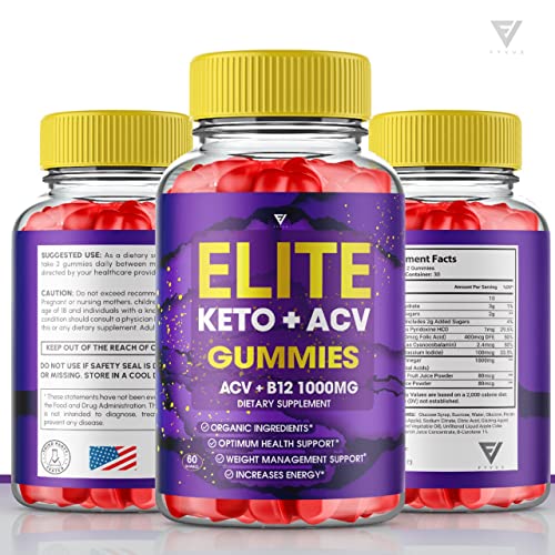(2 Pack) Elite Keto ACV Gummies AVC, Elite Keto Plus ACV Advanced Weight Loss Gummies