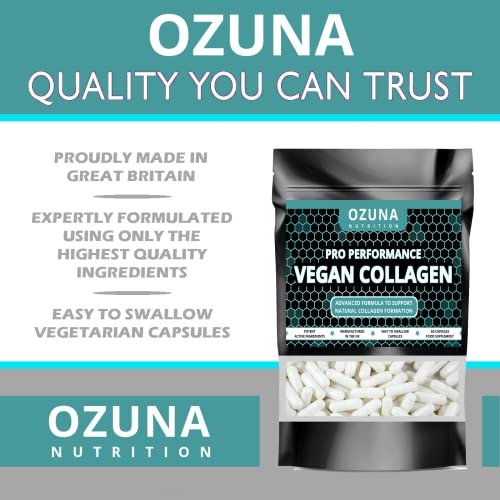 Pro Performance Vegan Collagen Complex – Vegetarian Collagen Capsules, Plant Based Collagen OZUNA NUTRITION