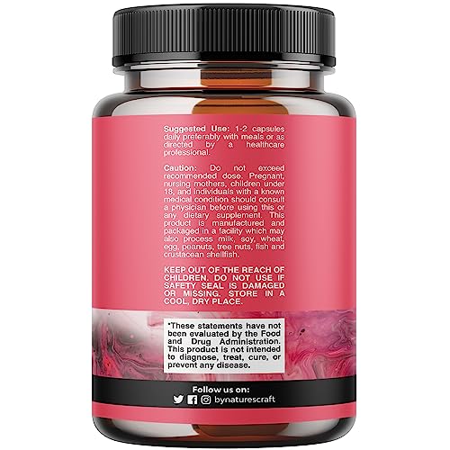 Advanced Thyroid Support for Women with Ashwagandha - Adaptogenic Thyroid Supplement Natures Craft