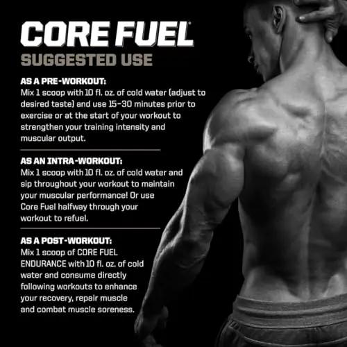 PMD Sports Core Fuel Endurance, Performance & Recovery - BCAAs, EAAs, Beta Alanine, Betaine Anhydrous, Glutamine, Electrolytes - Muscle Growth, Strength - Stim Free, Tropical Fruit Punch (25 Servings)