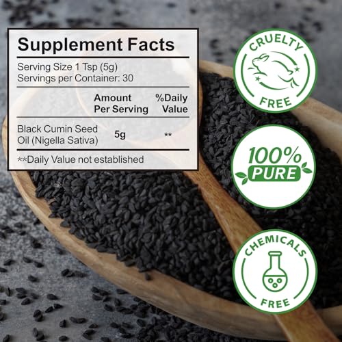 2 Pack Black Seed Oil, Organic Cold Pressed Unrefined Black Seed Oil, Pure Natural Black BDBFZCFP