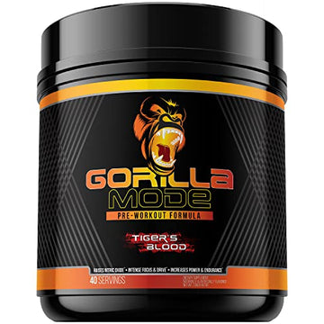 Gorilla Mode Pre Workout - Massive Pumps · Laser Focus · Energy · Power - L-Citrulline