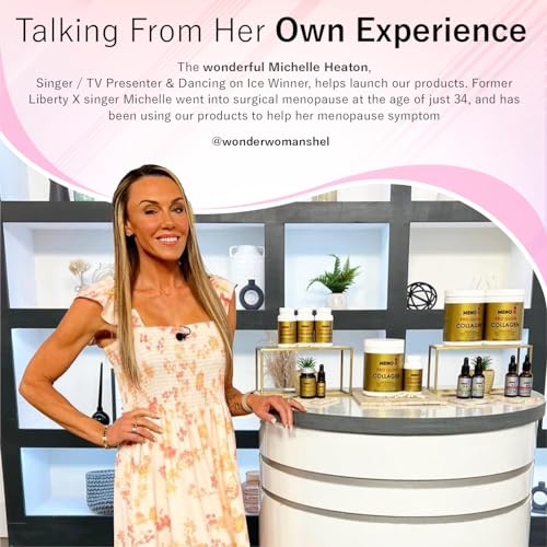 Meno II PRO Glow Marine Collagen Powder 10,000mg - High-Potency Supplements for Women Skin Hydration Meno II