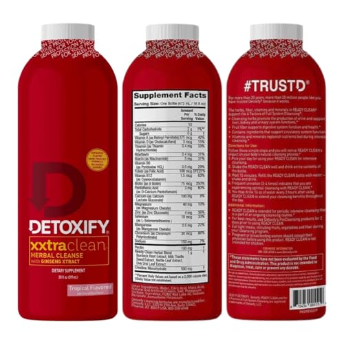 Shootclhear - Detoxify xxtraclean Detox Drink -20 0z- Herbal Precleanse Pills, 6 Panel Test Shootclhear