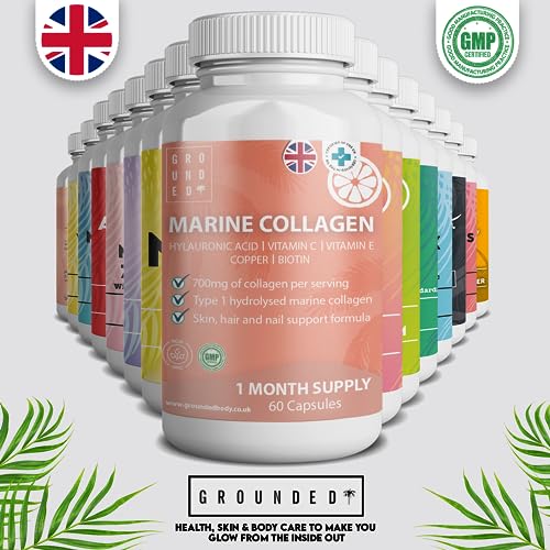 Hydrolysed Marine Collagen 700mg with Hyaluronic Acid, Vitamin C, Vitamin E, Copper & Biotin G R O U N D E D COFFEE SCRUB