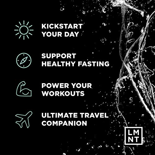 LMNT Zero-Sugar Electrolytes - Raw Unflavored Salt - Hydration Powder Packets Drink LMNT