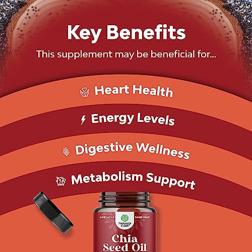 Potent Chia Seed Extract Pills for Men and Women Natural Supplement for Weight Loss Natures Craft