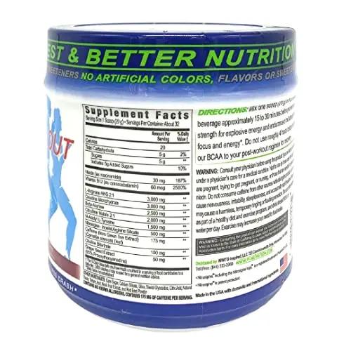 PERFORMANCE INSPIRED Nutrition Pre-Workout Powder - Contains Citrulline - Nitrosigine - Green Tea - All Natural - 1.49 lb - Black Cherry