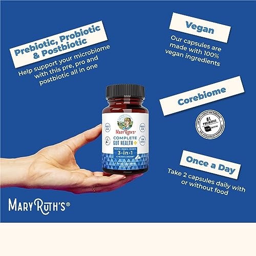 MaryRuth's 3-in-1 Probiotics for Complete Gut Health | Gut Health Supplement for Women MaryRuth Organics