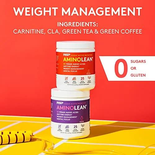 RSP Nutrition Mango Aminolean Amino Acid Supplement Powder, 8.29 OZ RSP NUTRITION