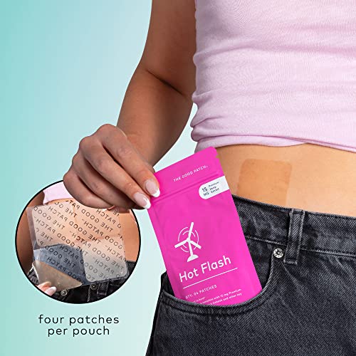 The Good Patch Plant Powered Menopause Support - Sustained Release Hot Flash Patch with Hemp Extract