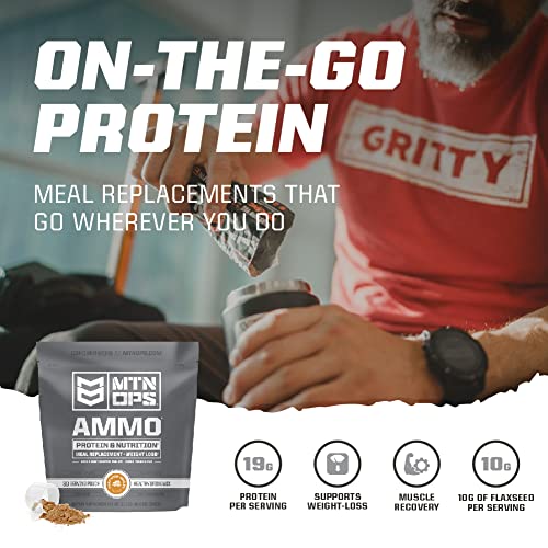 MTN OPS Ammo Protein Powder Meal Replacement Shake for Lean Muscle Building MTN OPS