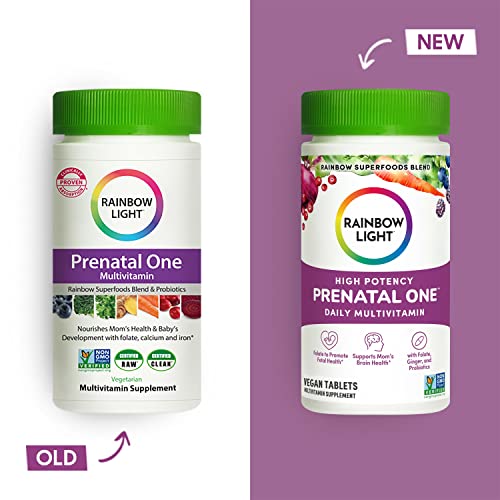 Rainbow Light High-Potency Prenatal One Multivitamin, Prenatal Health Multivitamin
