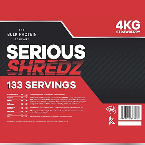The Bulk Protein Company – Serious Shredz – Diet Whey Protein Powder – Contains L The Bulk Protein Company