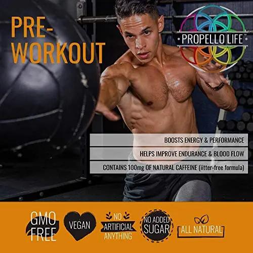 Propello Life Pre-Workout Drink Mix, West Coast Citrus, 450g