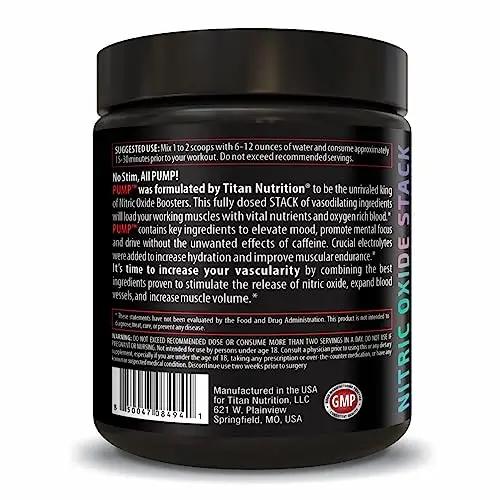 Pump- Nitric Oxide Boosting Stack Stim Free: Loaded with Citruline Malate for Maximum Pump and Blood Flow with an Added Mental Edge Complex for Increased Focus (Rainbow Tart)