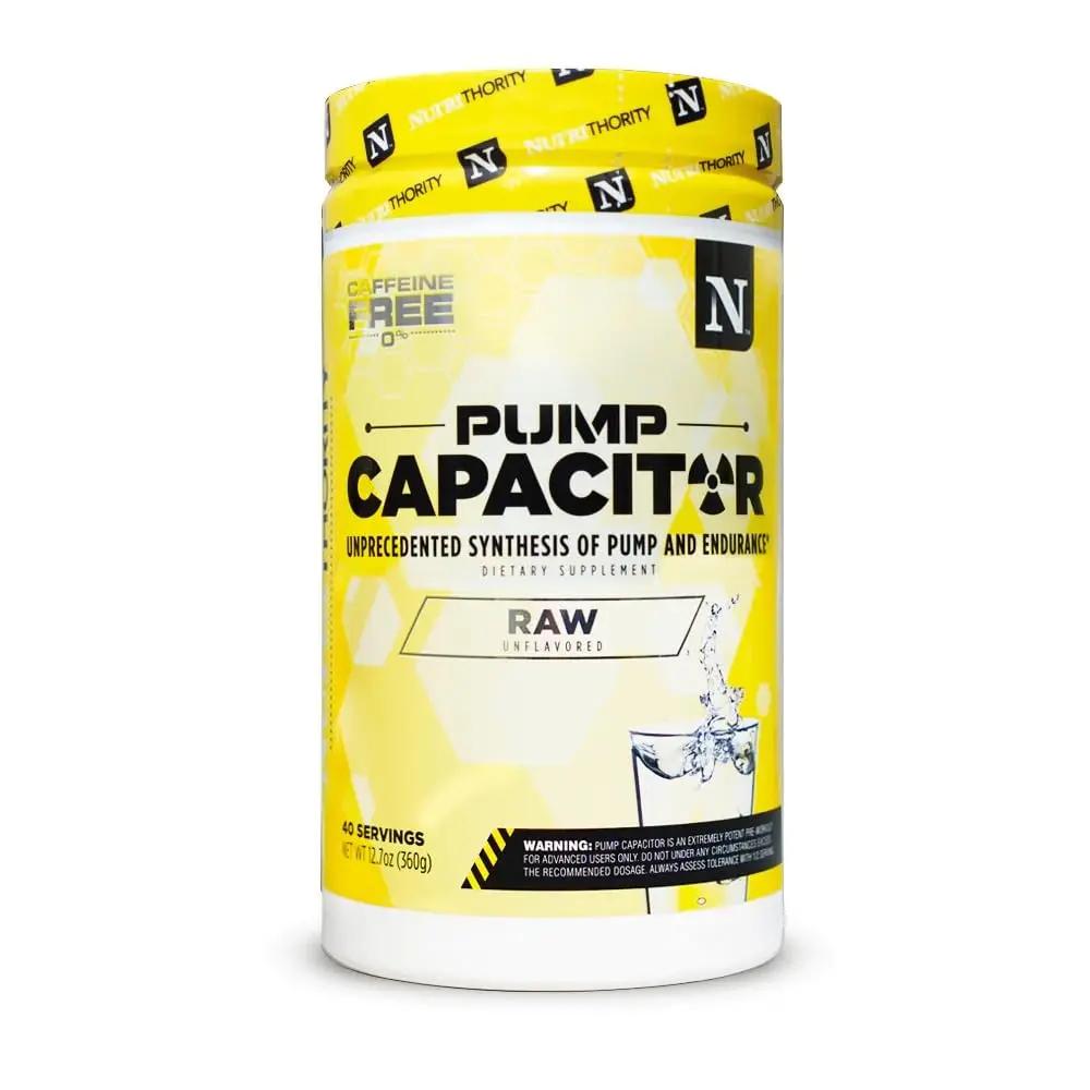 Nutrithority Pump Capacitor Non-Stimulant Sugar-Free Pre Workout for Men & Women