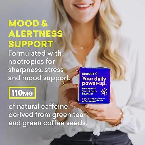 EBOOST Energy Drink & Electrolyte Powder, 20 Packets - Super Powder Orange EBOOST