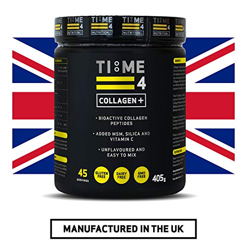 Time 4 Collagen + 45 Servings – Pure Hydrolysed Collagen Powder for Women & Men Time 4 Nutrition