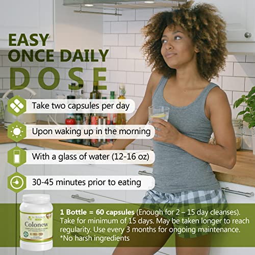 BioSource Labs Colonew Complete Colon Cleanse Natural Detox Supplement for Daily BioSource Labs