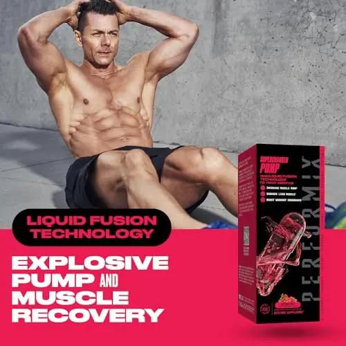 PERFORMIX Supercharged Pump - Nitrosigine® and Betaine Pre Workout Supplement - Muscle Pump Accelerator with Arginine Ethyl Ester - Endurance and Strength Booster for Hardcore Traning (80 Capsules)