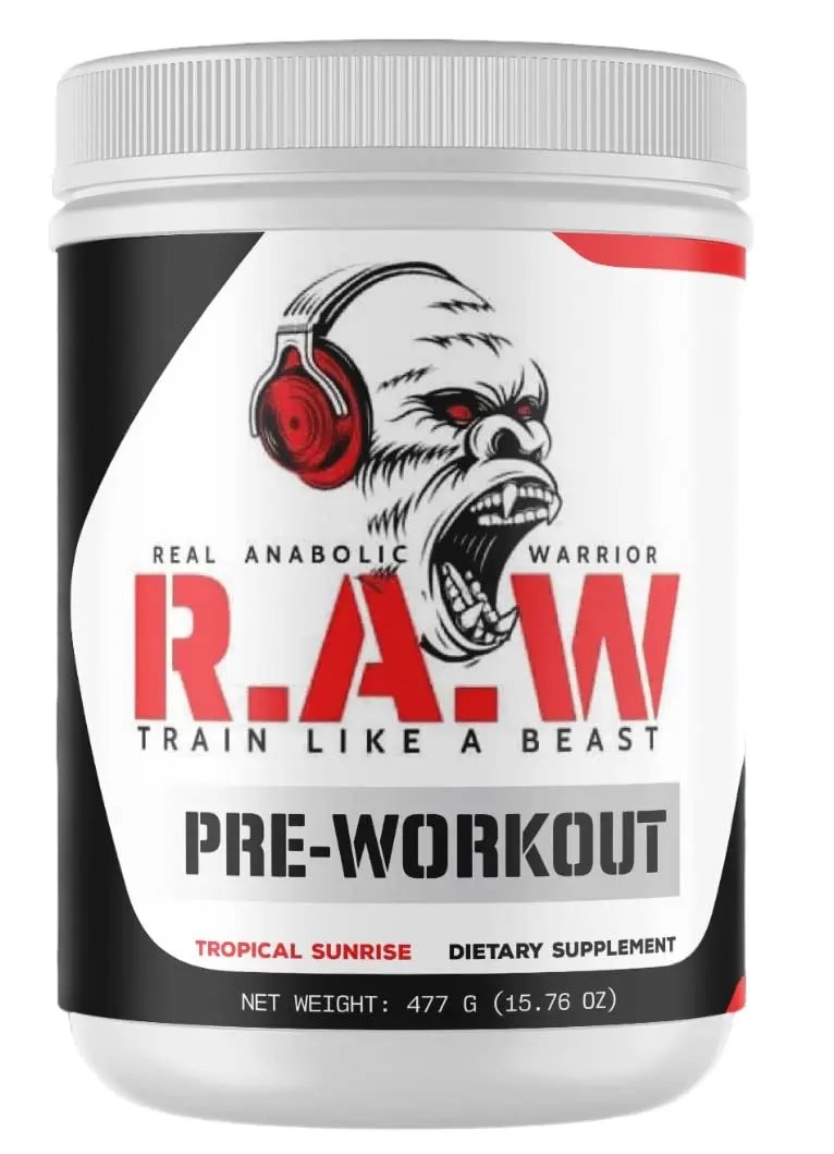 Real Anabolic Warrior / Pre-Workout Dietary Supplement/Increases Muscle Strength/Powder