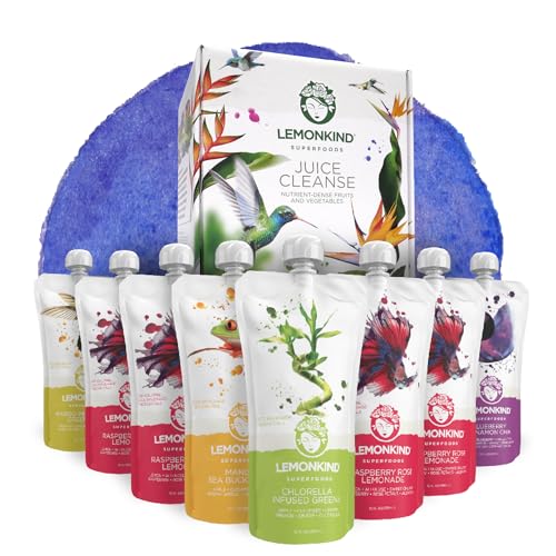 LEMONKIND 1 Day Low-Carb Low-Calorie Juice Master Cleanse – Supports Weight Management