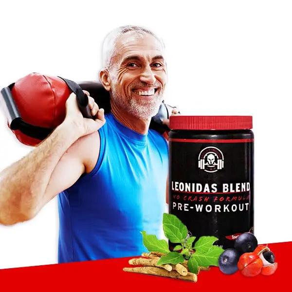 Spartan Fit Nutrition Pre-Workout Powder -Berry Flavor with Full Serving of Creatine +310mg Caffeine Including Brazilian Superfood Guarana - Ashwagandha, & Phosphatidylserine | 30 Servings