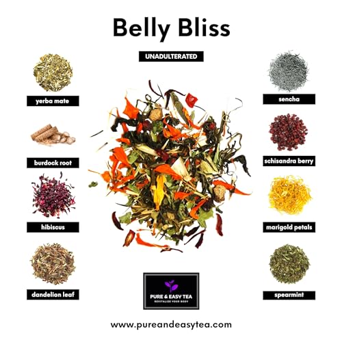 Pure And Easy Tea, Belly Bliss, Cleanse & Detox Tea, Supports Healthy Weight, Helps Reduc Pure And Easy Tea