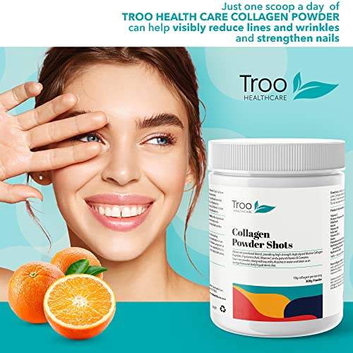 Hydrolysed Marine Collagen Peptides Powder Enhanced with Essential Vitamins 300g Troo Health Care