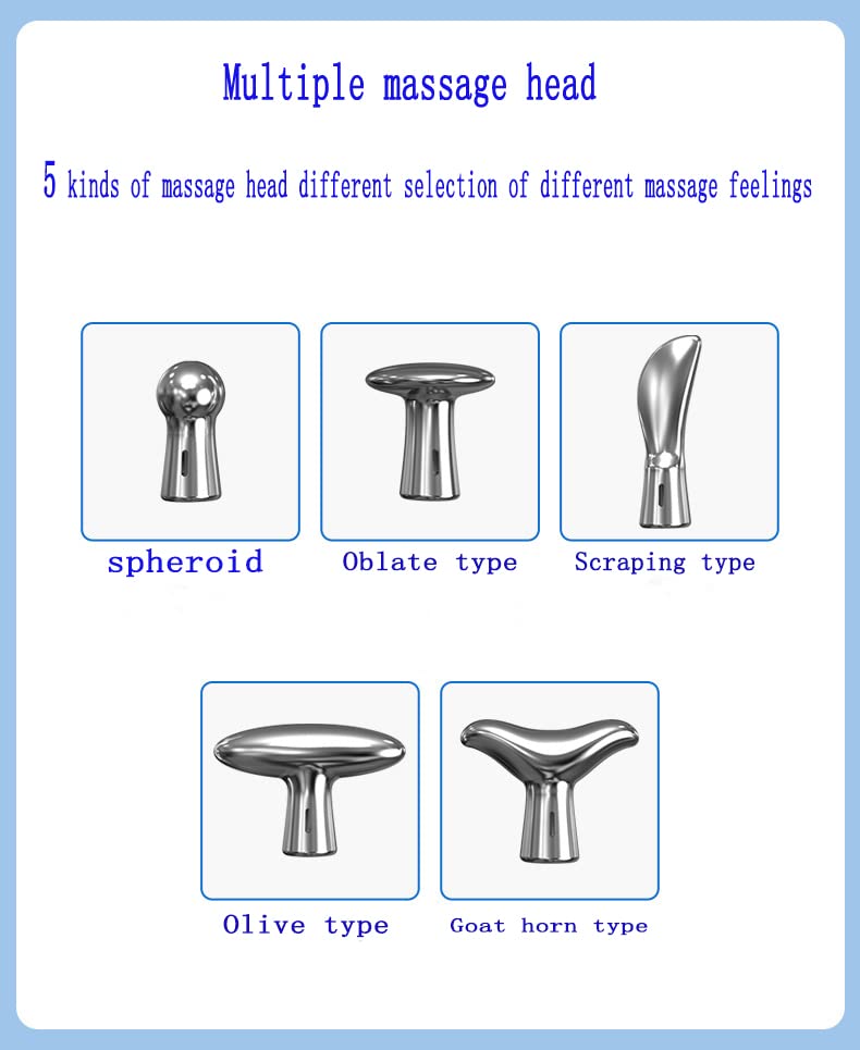 koouood Acupuncture Pen, 5-in-1 Pulse Massage Pen, USB Rechargeable Electronic Acupuncture Pen koouood