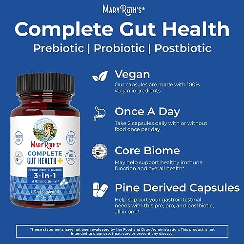 MaryRuth's 3-in-1 Probiotics for Complete Gut Health | Gut Health Supplement for Women MaryRuth Organics