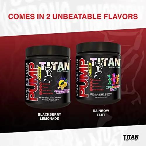 Pump- Nitric Oxide Boosting Stack Stim Free: Loaded with Citruline Malate for Maximum Pump and Blood Flow with an Added Mental Edge Complex for Increased Focus (Rainbow Tart)