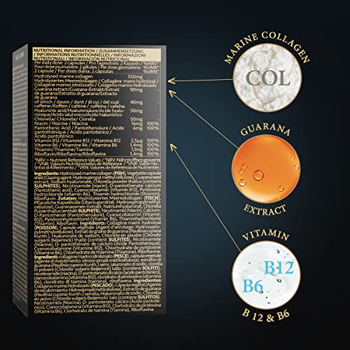 Marine Collagen - 60 Capsules of Type 1 Hydrolysed Marine Collagen SatinNaturel