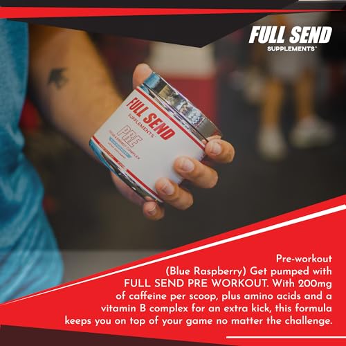 FULL SEND Pre Workout Powder with Beta Alanine, Preworkout Energy Supplement FULL SEND