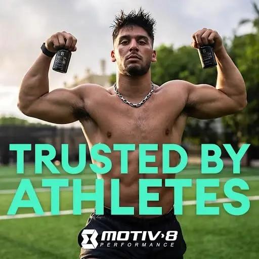 Motiv-8 Non Stim Pre-Workout, Boost Energy and Focus, Improve Workouts, Enhances Mood, Increases Pump, No Crash, No Jitters (30 Servings, Strawberry Kiwi)