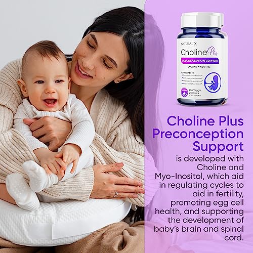 Natural X Choline Plus Inositol Fertility Supplements – Myo-Inositol and Choline Preconception Vitamins
