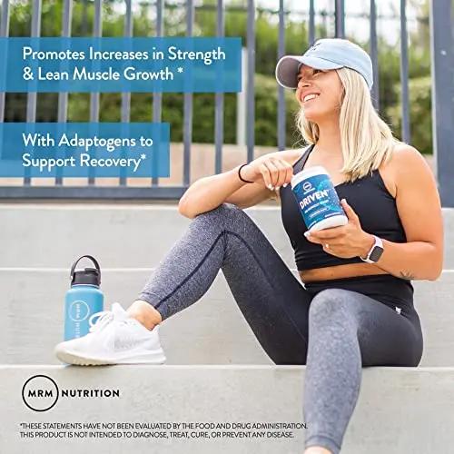 MRM Nutrition Driven Pre-Workout Powder | Strawberry Kiwi Flavored | 125mg Caffeine MRM