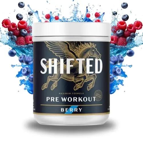 SHIFTED Maximum Pre Workout Powder, Energy & Focus Supplement with Creatine Monohydrate