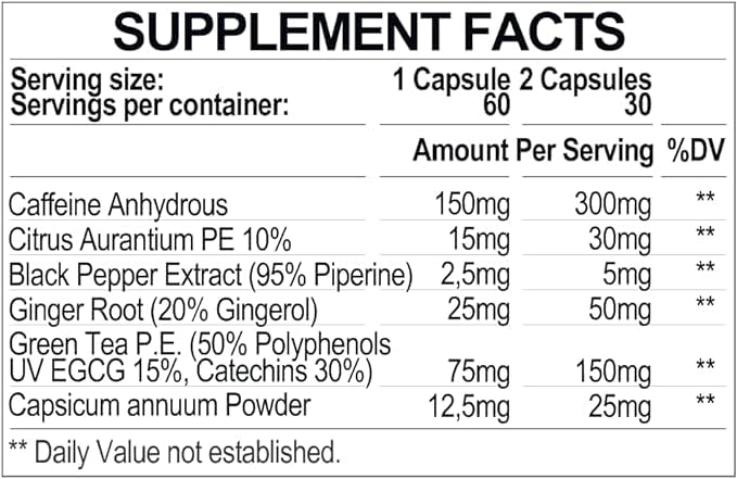 Iridium Labs Kimera Thermogenic Fat Burner - Weight Loss Supplement & Energy Booster Iridium Labs