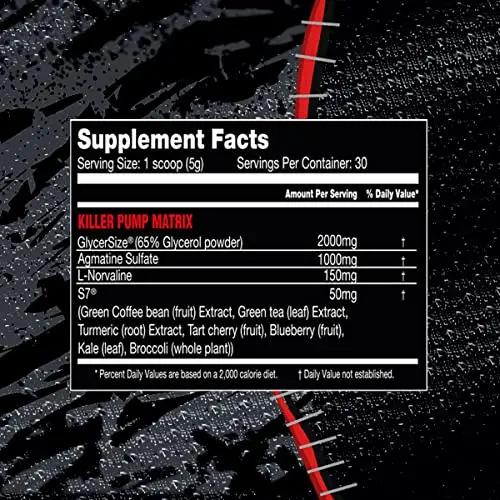 Noxious Extreme Nitric Oxide Booster Pump Pre-Workout Powder | Endurance and Muscle Building | 30 Servings (America Pop)