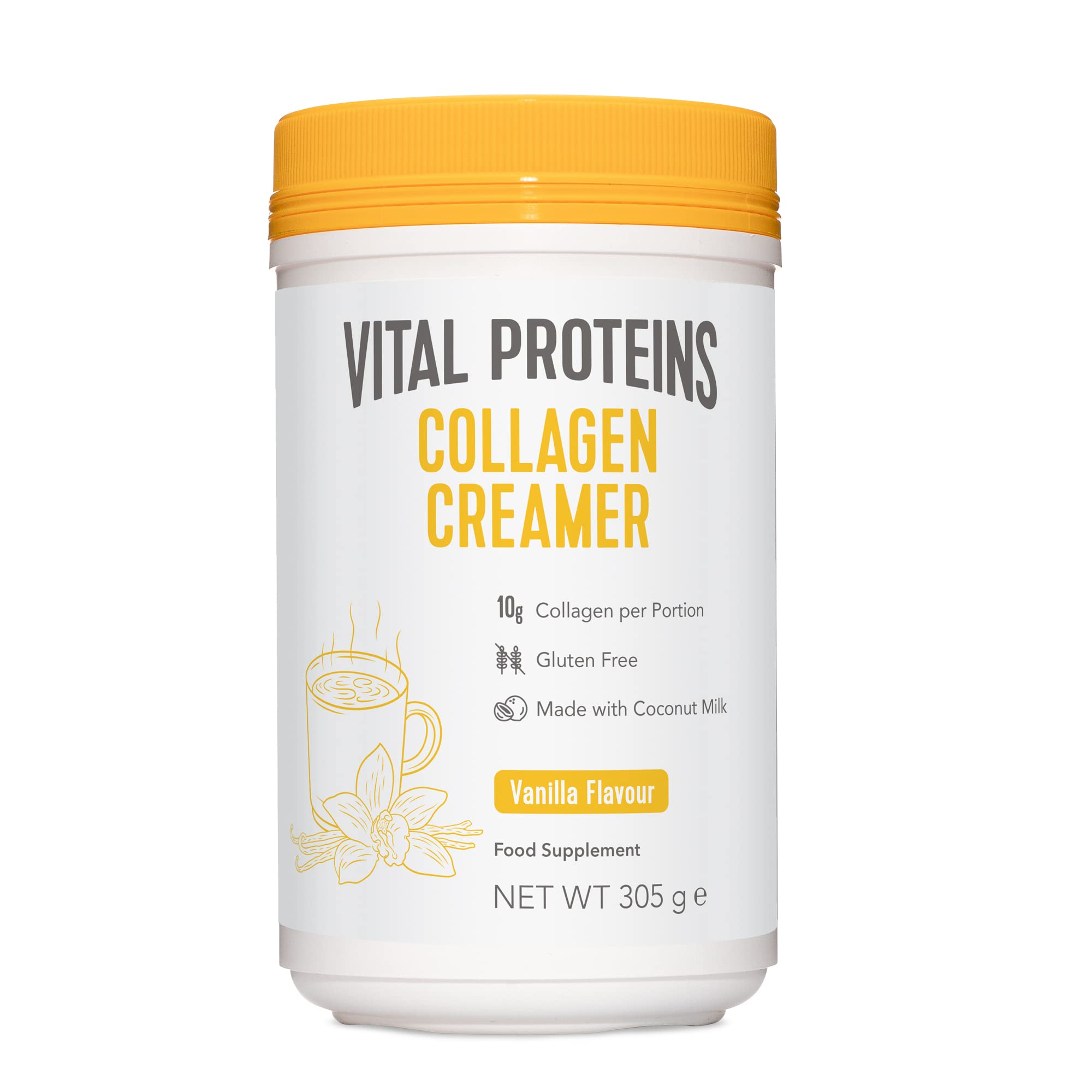 Vital Proteins Collagen Coffee Creamer, No Dairy & Low Sugar Powder with Collagen Peptides Supplement