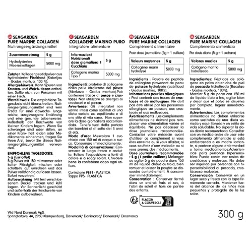 Seagarden Pure Marine Collagen Powder (Type I & III) | Wild-Caught Arctic Cod SEAGARDEN