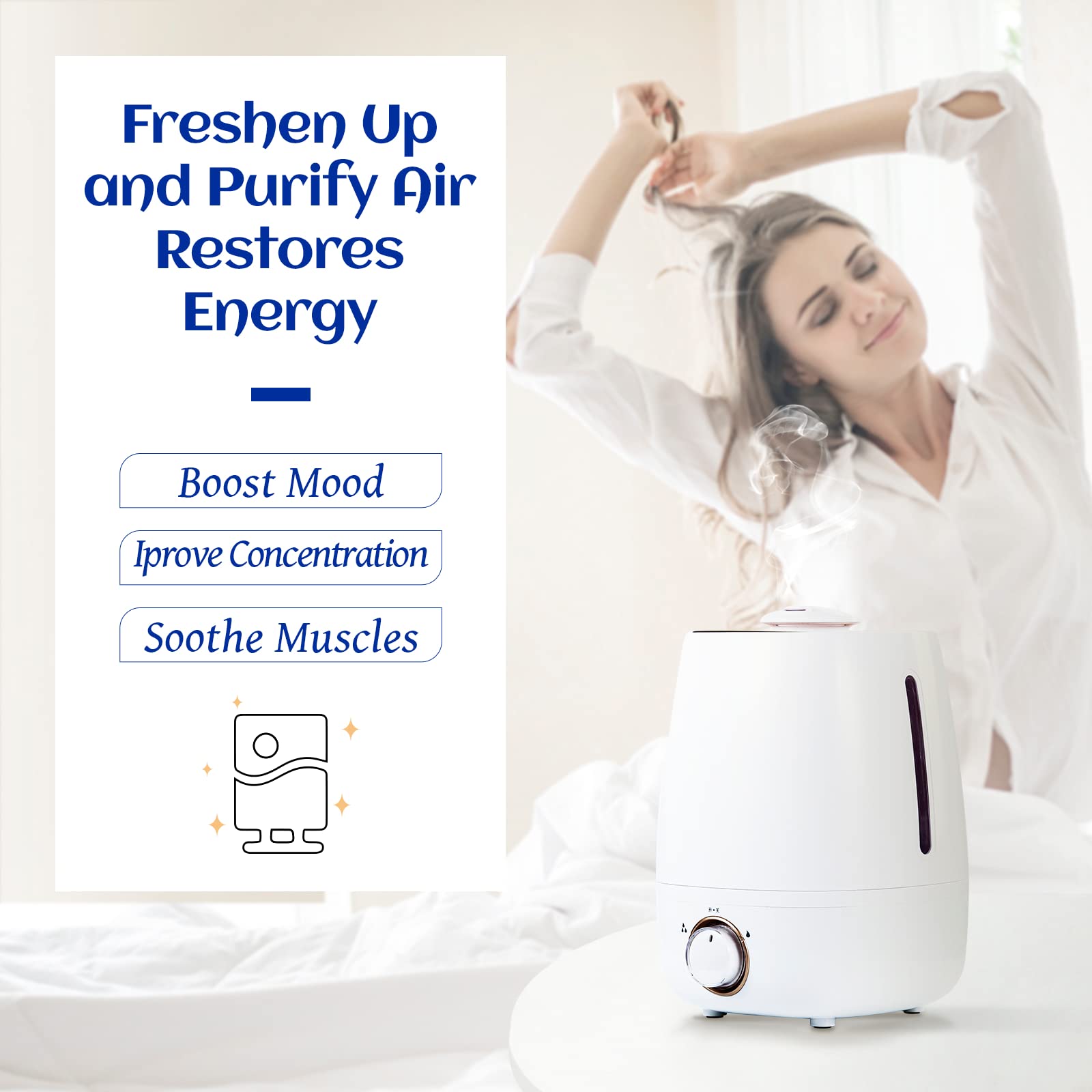 HIQILI Peppermint Oil 100ML, 100% Pure Peppermint Essential Oil Natural for Diffuser HIQILI