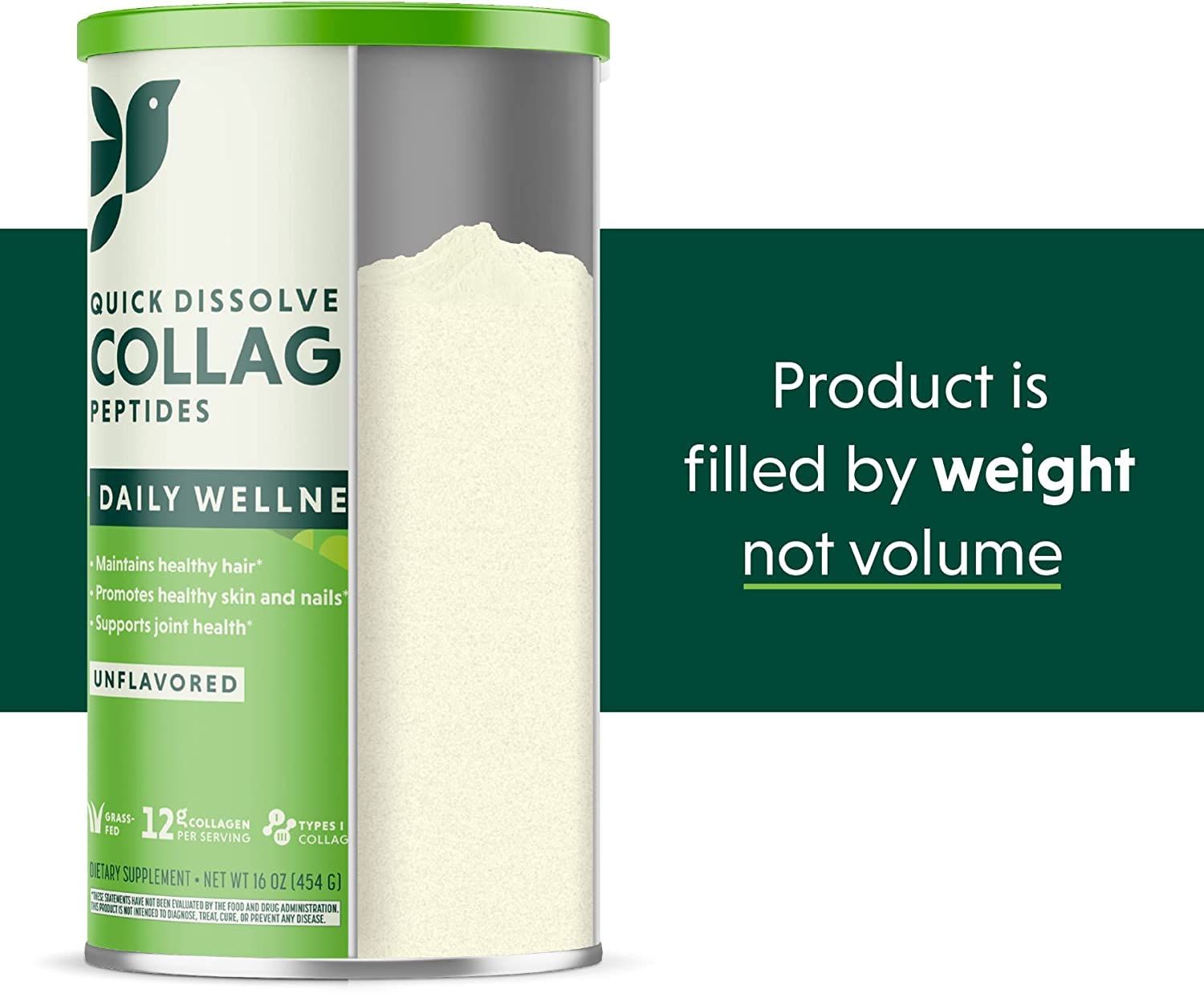 Great Lakes Gelatin Collagen Hydrolysate 454g (UK/EU Compliant can) (3) Great Lakes Gelatin